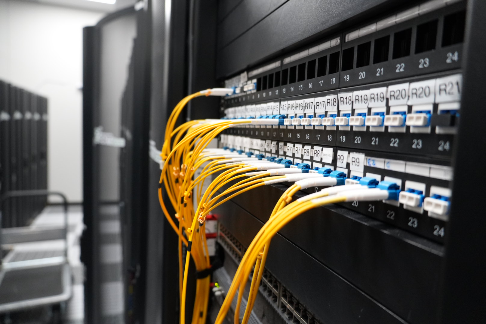 Fiber optic network panel